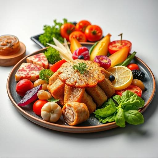 Delicious food plating showcasing culinary artistry