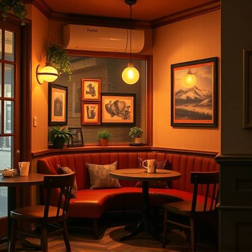 Inviting interior of Cozy Corner Cafe